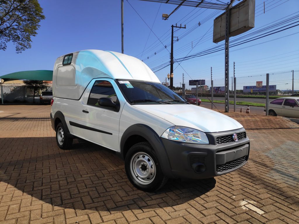 Capota de Fibra para Fiat Strada Carga alta.